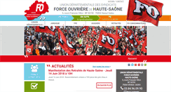 Desktop Screenshot of force-ouvriere70.fr
